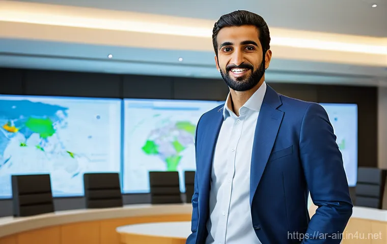 대기환경기사 자격증으로 해외 취업 - **Prompt:** A highly detailed, realistic image of a modern, eco-friendly smart city in the Arabian G...