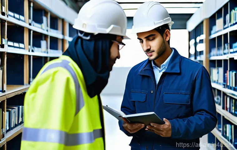 대기환경기사 자격증으로 해외 취업 - **Prompt:** A dynamic, inspiring image depicting an accomplished Arab male environmental engineer, i...