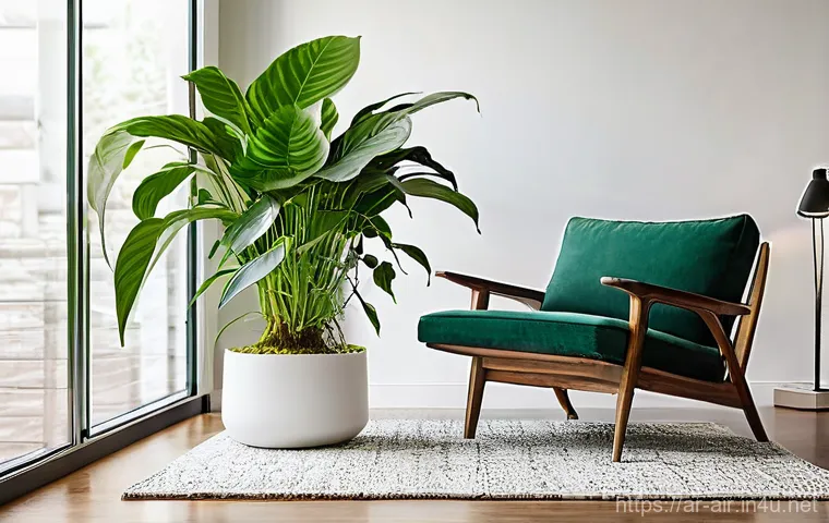 대기오염 관리와 기술 트렌드 - **A Futuristic Smart City with Integrated Clean Air Technology:**
    A bustling, sun-drenched citys...