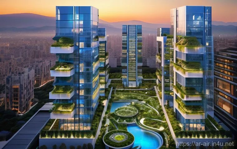 대기환경 자격증 실무 활용 사례 - Prompt 1: A Vision of Sustainable Living**